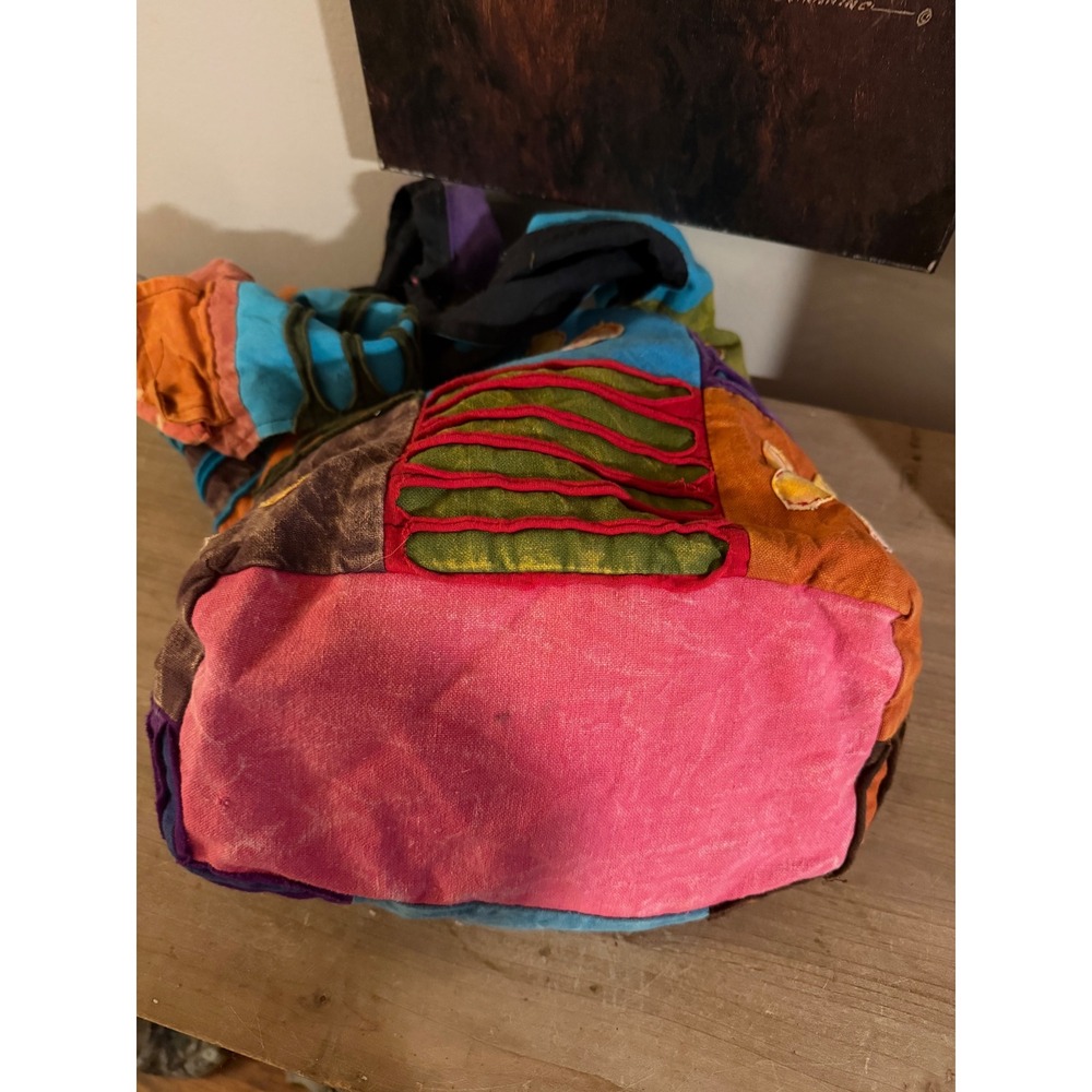 Rising International Patchwork Boho Flower Crossb… - image 4